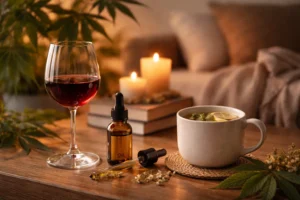 CBD and alcohol evening routine